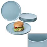 6er Set Jasper Graublau Speiseteller aus Steingut - 414196_Bild_1