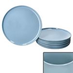 6er Set Jasper Graublau Speiseteller aus Steingut - 414196_Bild_2