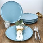 6er Set Jasper Graublau Speiseteller aus Steingut - 414196_Bild_3