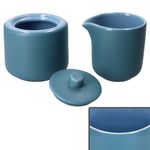 2tlg Set Jasper Ozeanblau Milchkännchen & Zuckerdose aus Steingut - 1x 414424 & 1x 414417_Bild_2