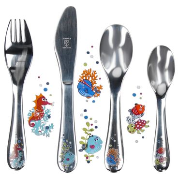 4tlg. Justinus Meerestiere Kinder-Besteckset – 110-200_Bild_1