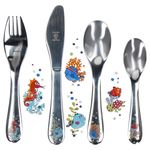 4tlg. Justinus Meerestiere Kinder-Besteckset – 110-200_Bild_1