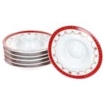 6er Set Weihnachtstraum Eierbecher mit Ablage aus Porzellan für 6 Personen_Bild_2