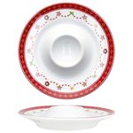 6er Set Weihnachtstraum Eierbecher mit Ablage aus Porzellan für 6 Personen_Bild_4