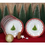 6er Set Weihnachtstraum Suppenteller aus Porzellan_Bild_3