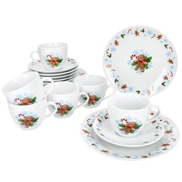 18tlg Kaffeeservice Candyman aus Porzellan_Bild_1