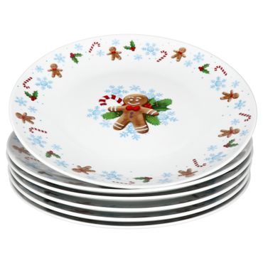 6er Set Candyman Speiseteller aus Porzellan_Bild_2