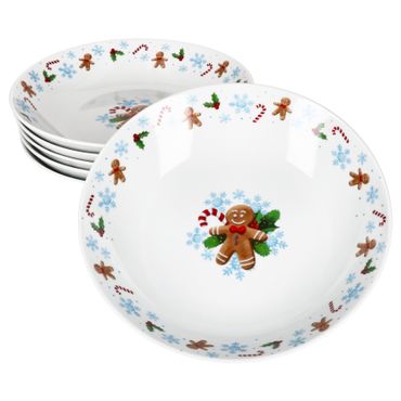 6er Set Candyman Suppenteller aus Porzellan_Bild_2