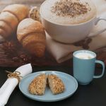 12tlg Frühstücksset Jasper Graublau für 6 Personen aus Steingut - 6x 414110 + 6x 414165_Bild_3