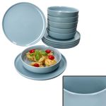 12tlg Tafelservice Jasper Graublau aus Steingut - 6x 414196 & 6x 414226_Bild_1
