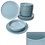 12tlg Tafelservice Jasper Graublau aus Steingut - 6x 414196 & 6x 414226_Bild_2