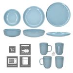 32tlg Kombiservice Jasper Graublau für 8 Personen aus Steingut - 8x 414110 + 8x 414196 + 8x 414219 + 8x 414226_Bild_4