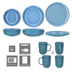 32tlg Kombiservice Jasper Ozeanblau für 8 Personen aus Steingut - 8x 414271 + 8x 414363 + 8x 414370 + 8x 414387a_Bild_4