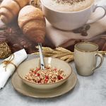 6tlg Frühstücksset OSSIA Tearose SAND für 2 Personen aus Steingut - 582760_Bild_6