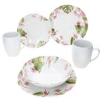 6tlg Frühstücksset OSSIA Tearose EXOTIC für 2 Personen aus Steingut - 582760/582750_Bild_2