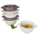 6er Set SANDY Suppentassen mit Griffen für 6 Personen aus Steingut – 24328218_Bild_1
