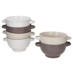 6er Set SANDY Suppentassen mit Griffen für 6 Personen aus Steingut – 24328218_Bild_2