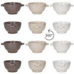 6er Set SANDY Suppentassen mit Griffen für 6 Personen aus Steingut – 24328218_Bild_4