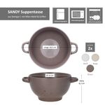 6er Set SANDY Suppentassen mit Griffen für 6 Personen aus Steingut – 24328218_Bild_7