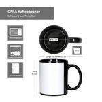 36er Set CARA schwarze-weiße Kaffeebecher aus Porzellan - A2010_Bild_5