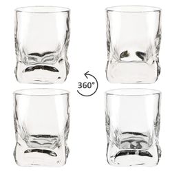 04-11107122S-Borgonovo-Frosty-Schnapsglaeser-70ml-360-Grad-Ansicht.jpg 6er Set FROSTY Schnapsgläser aus Glas - 11107122S_Bild_4
