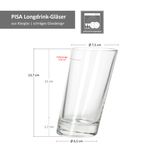 6er Set PISA schräge Longdrink-Gläser aus Glas - 11007020S_Bild_7