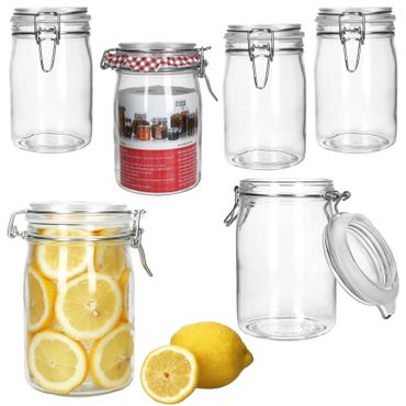 6er Set Einmachglas Bügelverschluss NORMA 1L - 17103520S_Bild_1