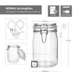 6er Set Einmachglas Bügelverschluss NORMA 1L - 17103520S_Bild_2