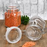 6er Set Einmachglas eckig Bügelverschluss PRIMA 1L - 17211020S_Bild_2