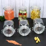 6er Set Einmachglas eckig Bügelverschluss PRIMA 1L - 17211020S_Bild_4