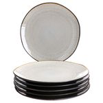 6er Set Kuchenteller Reactive Glaze Dark Cement für 6 Personen aus Steingut – 24321914_Bild_2