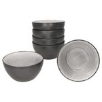 6er Set Dessertschale Reactive Glaze Dark Cement für 6 Personen aus Steingut – 24321906_Bild_2