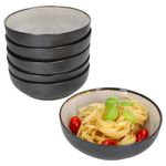 6er Set Schale Reactive Glaze Dark Cement für 6 Personen aus Steingut – 24321922_Bild_1