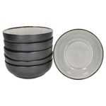 6er Set Schale Reactive Glaze Dark Cement für 6 Personen aus Steingut – 24321922_Bild_2