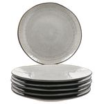 6er Set Speiseteller Reactive Glaze Dark Cement für 6 Personen aus Steingut – 24321918_Bild_2