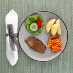 6er Set Speiseteller Reactive Glaze Dark Cement für 6 Personen aus Steingut – 24321918_Bild_5