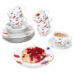 18tlg Kaffeeservice MARIE Porzellan für 6 Personen_Bild_2