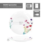 6er Set MARIE Speiseteller Porzellan für 6 Personen_Bild_6