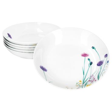 6er Set MARIE Suppenteller Porzellan für 6 Personen_Bild_1