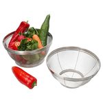 2er Set Küchensieb CARA klein & groß aus Edelstahl - 10882 & 10881_Bild_1