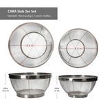 2er Set Küchensieb CARA klein & groß aus Edelstahl - 10882 & 10881_Bild_6