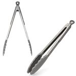 2x Küchenzange SANTOS grau aus Edelstahl & Silikon - 11452_Bild_1