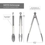 2x Küchenzange SANTOS grau aus Edelstahl & Silikon - 11452_Bild_6