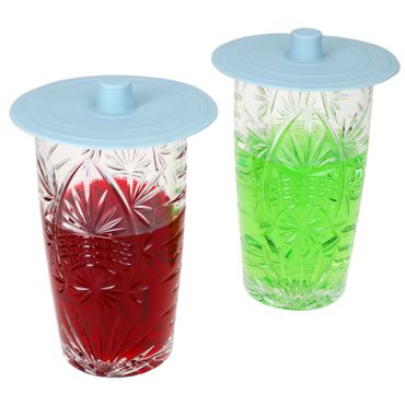2er Set FLEX Frischhaltedeckel Ø10cm hellblau aus Silikon – 10053_Bild_1