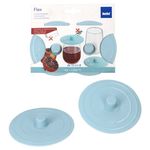 4er Set FLEX Frischhaltedeckel Ø10cm hellblau aus Silikon – 10053_Bild_4