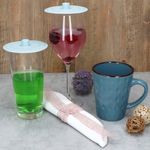 4er Set FLEX Frischhaltedeckel Ø10cm hellblau aus Silikon – 10053_Bild_6