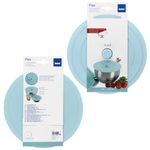 2er Set FLEX Frischhaltedeckel Ø20cm hellblau aus Silikon – 10052_Bild_2