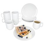 12tlg. Frühstücksservice TOMMY weiß Porzellan für 6 Personen_Bild_1