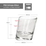12er Set PISA schräge Schnapsgläser aus Glas - 11006520S_Bild_6