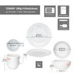 18tlg. Frühstücksservice TOMMY weiß Porzellan für 6 Personen_Bild_7